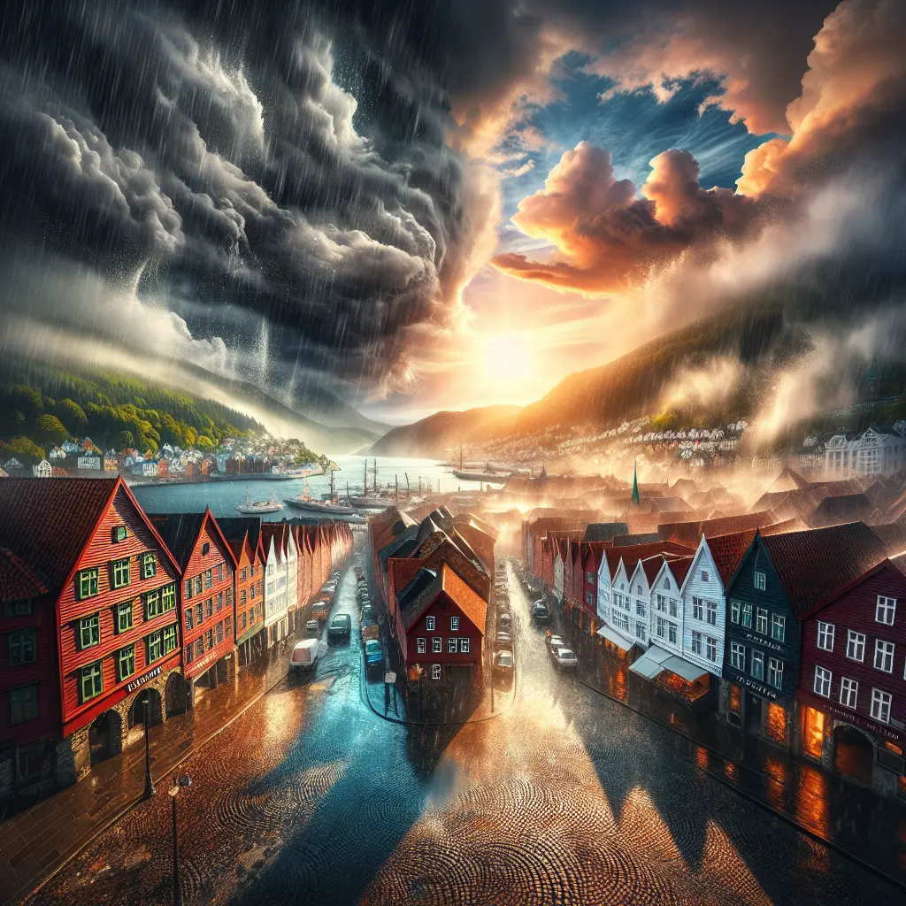 Hvordan er vejret i Bergen i uge 29?